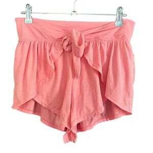 FREE PEOPLE | FP Movement Take 5 Tie Waist Pink Flutter Short | Size 5